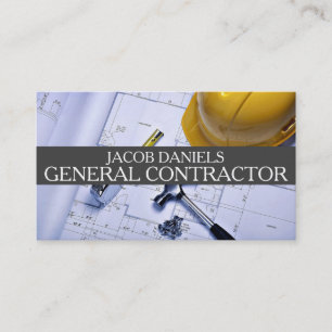 General Contractor Builder Construction Business Card
