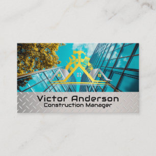 General Contractor Commercial Real Estate Business Card