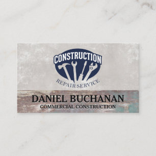 General Contractor   Construction   Repair Business Card
