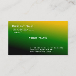 general cool green business card