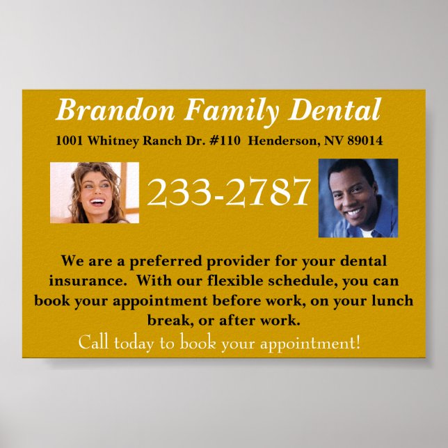 General Dentistry Promotional Poster (Front)