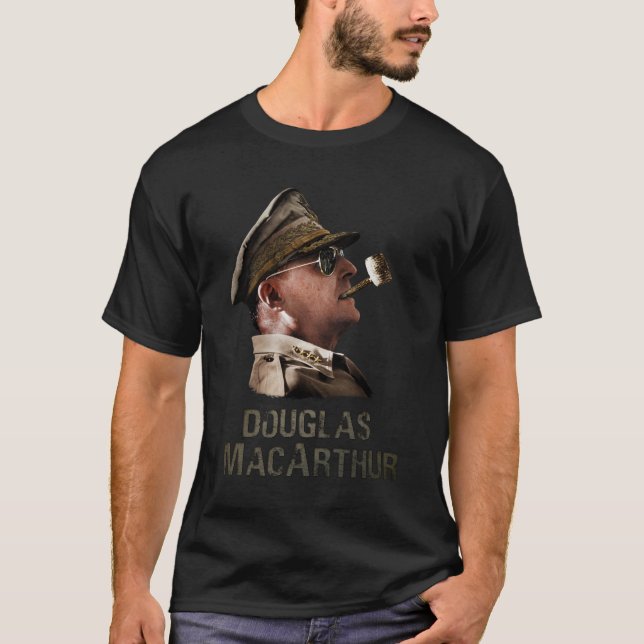 General Douglas MacArthur Portrait Art T-Shirt (Front)