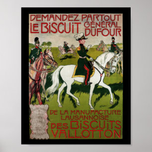 General Dufour Flour le Biscuit 1899 Poster