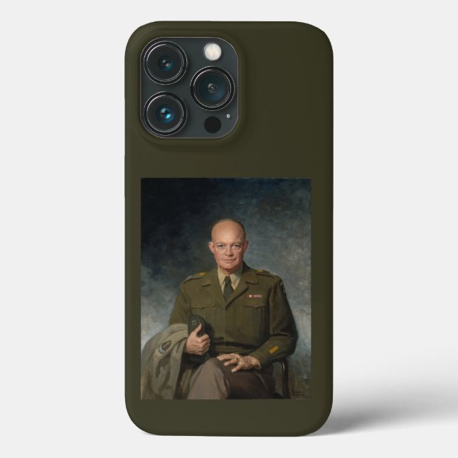 General Dwight Eisenhower 5 Star Painted Portrait Case-Mate iPhone Case (Back)