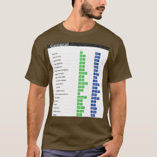 General Excel Keyboard Shortcuts Excel Shortcuts E T-Shirt