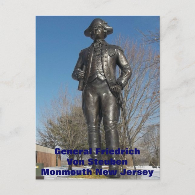 General Friedrich von Steuben at Monmouth Postcard (Front)
