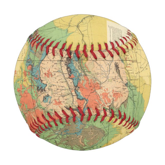 General Geological Map of Colorado Baseball (Front)