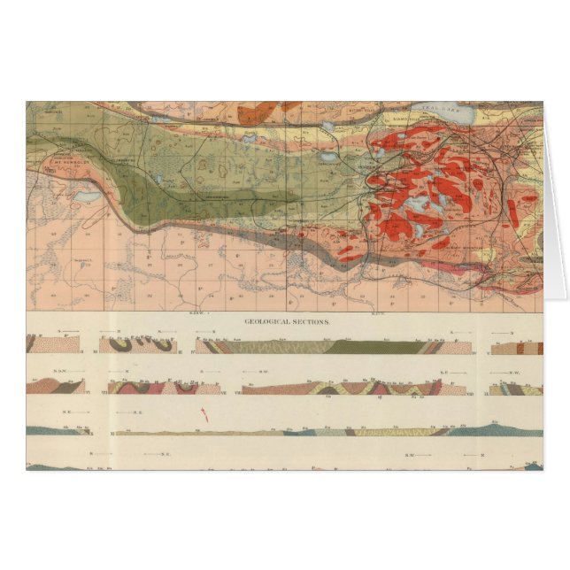 General Geological Map of the Marquette District (Front Horizontal)