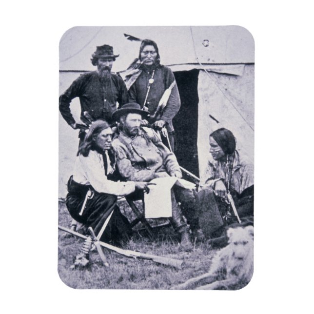 General George A. Custer (1839-76) with his Indian Magnet (Vertical)