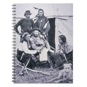 General George A. Custer (1839-76) with his Indian Notebook