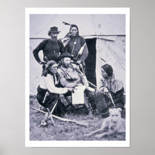 General George A. Custer (1839-76) with his Indian Poster