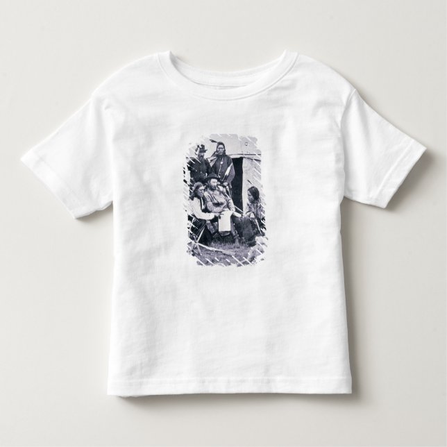 General George A. Custer (1839-76) with his Indian Toddler T-Shirt (Front)