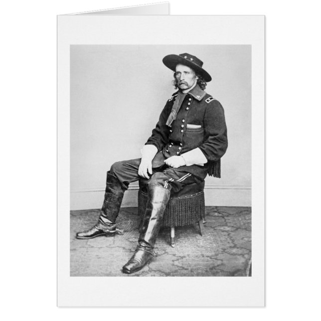 General George A. Custer (b/w photo) (Front)