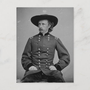 General George Armstrong Custer by Mathew Brady Postcard