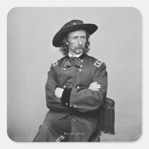 General George Custer 1 Square Sticker