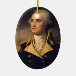 General George Washington Ceramic Tree Decoration