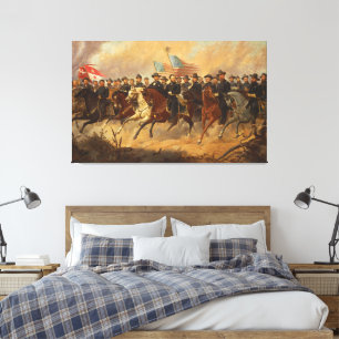 General Grant and His Generals Civil War Art Canvas Print