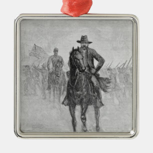 General Grant reconnoitering Metal Tree Decoration