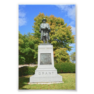 General Grant Statue, Fort Leavenworth, Kansas Photo Print