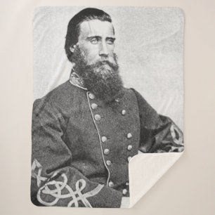 GENERAL JOHN BELL HOOD  CSA SHERPA BLANKET