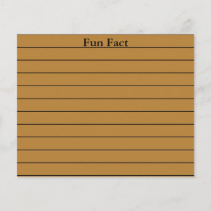 General Knowledge & Fun Facts Flashcards