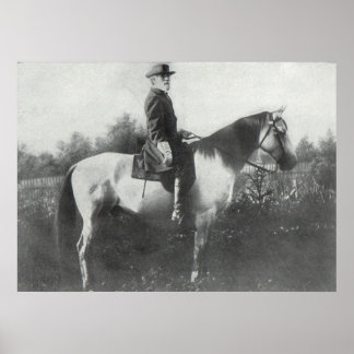 General Lee riding Traveller Poster