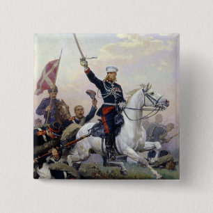 General M.D. Skobelev  in the Russian-Turkish 15 Cm Square Badge