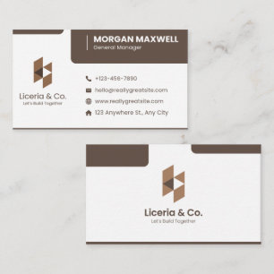 General manager Business card