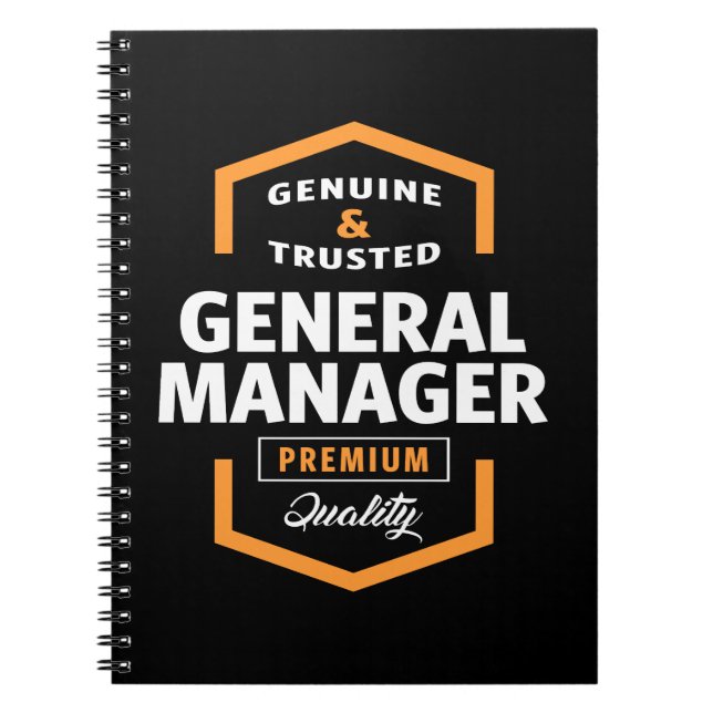 General Manager | Gift Ideas Spiral Notebook (Front)