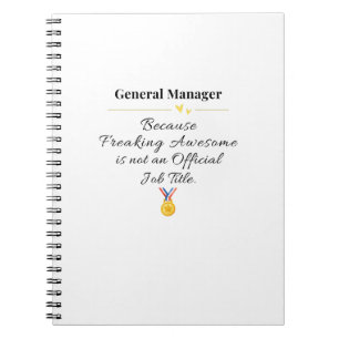 General Manager Notebook