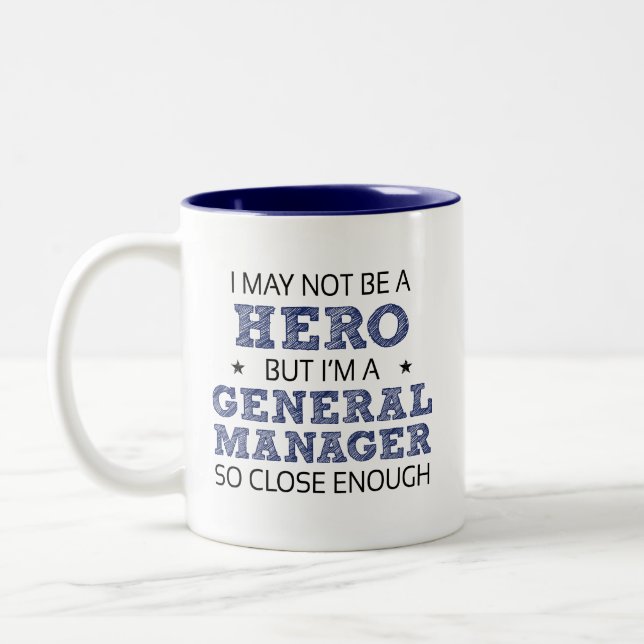General Manager Novelty Two-Tone Coffee Mug (Left)