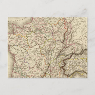 General map of Gaul Postcard
