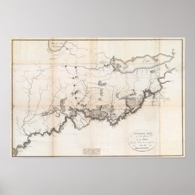 General Map of the Course of the Ohio Poster (Front)