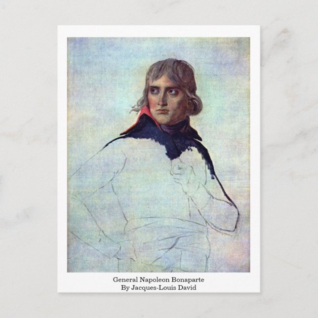 General Napoleon Bonaparte By Jacques-Louis David Postcard (Front)