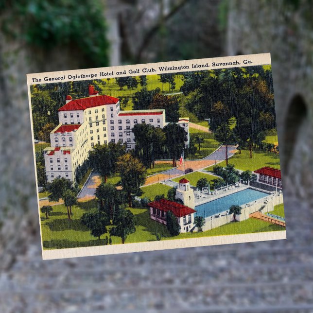 General Oglethorpe Hotel Golf Club Wilmington Isl Postcard (Creator Uploaded)