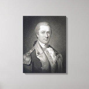 General Otho Holland Williams (1749-94) engraved b Canvas Print