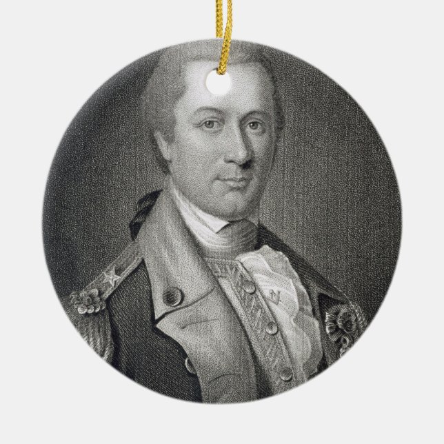General Otho Holland Williams (1749-94) engraved b Ceramic Tree Decoration (Front)