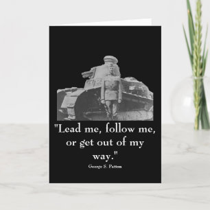 General Patton and quote Card