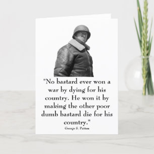 General Patton and quote Card