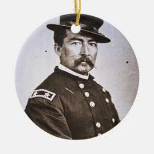 General Philip H. Sheridan (1831-88) (b/w photo) Ceramic Tree Decoration