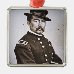 General Philip H. Sheridan (1831-88) (b/w photo) Metal Tree Decoration