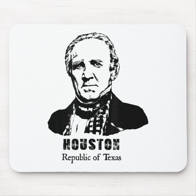 General President Sam Houston Republic Texas Revol Mouse Pad (Front)