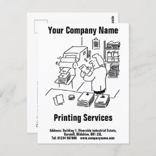General Printing Services Postcard