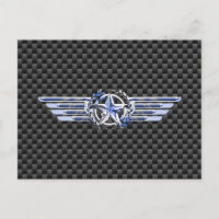 General Private Air Pilot Chrome Like Star Wings