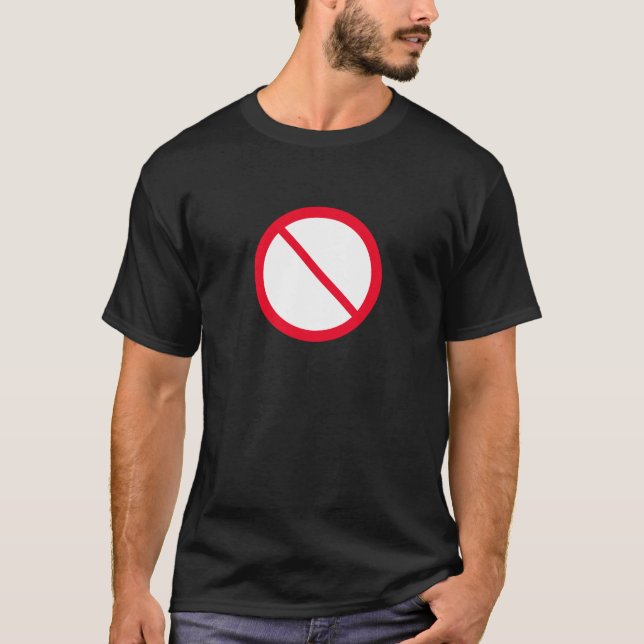 General Prohibition Sign | Basic Dark T-Shirt (Front)