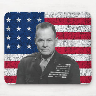 General Puller and The American Flag Mouse Pad
