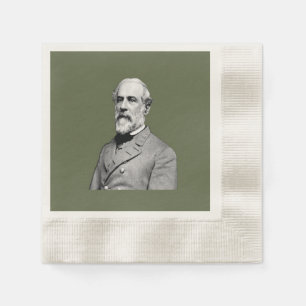 General ⚔️🎩 Robert E. Lee Army Green Napkin