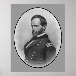 General Sherman -- Civil War Hero Poster