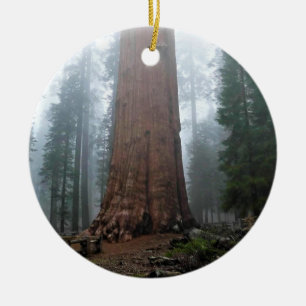 General Sherman Tree, Sequoia, CA Ceramic Tree Decoration