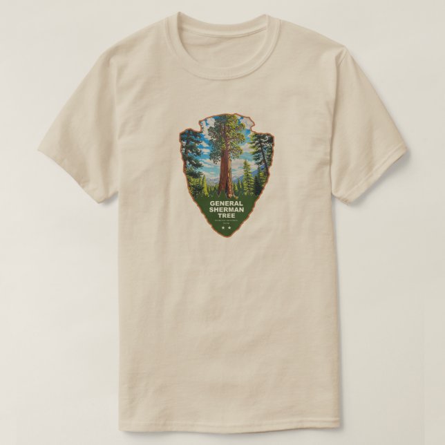 General Sherman Tree Sequoia NP Arrowhead T-Shirt (Design Front)